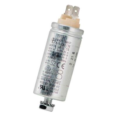 8 uF Motorkondensator Betriebskondensator 8uF Kondensator Alu Stecker Hydra