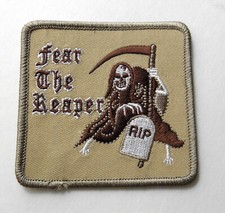 Grim Reaper Fear the Reaper Desert Embroidered Patch 3 inches