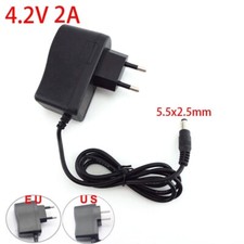 4.2V 2A DC Adapter Power Supply Charger 5.5MM 2.5MM for 18650 Lithium Battery