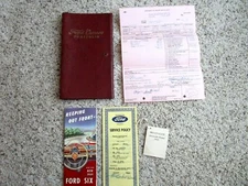 1949 Ford Fordor Six Complete Factory Original Owners Set with Owners Portfolio