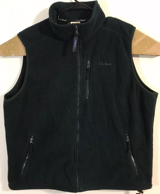 Vintage LL Bean Men’s Dark Green Fleece Vest XL eBay