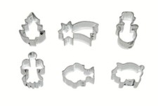 Fisch / Komet/ Schwein/ Engel/ Tanne / 6 er Set mini /Ausstecher, Ausstechform