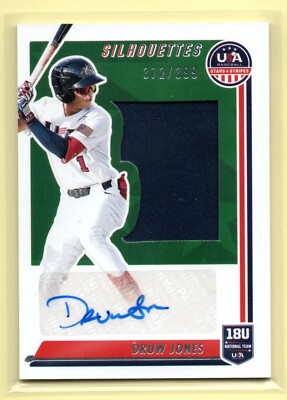 Druw Jones autograph Panini　/399 2022 Stars & Stripes SILHOUETTES Druw Jones #/399 RC AUTO JERSEY