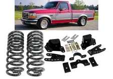Ford F-150 Std Cab 1987-1996 Belltech Lowering 2" Front 4" Rear Drop Kit