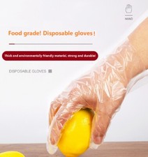 500pcs Disposable Gloves Garden BBQ Plastic Gloves Multifunction Restaurant use