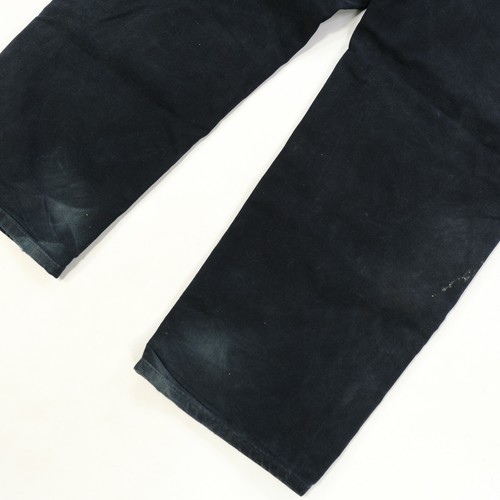Rare VTG CARHARTT B136 BLK Double Knee Dungaree Fit Denim Jeans 90s Black 42x34 - 第 10/15 張圖片