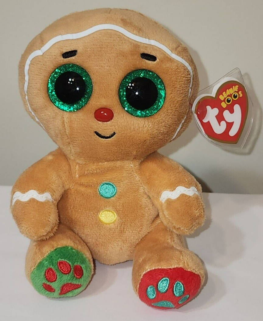 Ty Beanie Boos - NUTMEG the Holiday Gingerbread Man 6