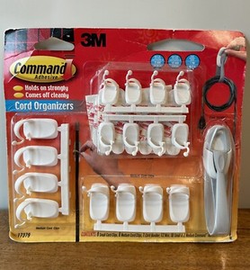 NEW 3M Command Adhesive Cord Organizer, electronics, appliances, garage, college