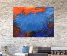 Mark Little original Professional￼ canvas￼ Painting 81” X 62” (6ft 9in)Abstract
