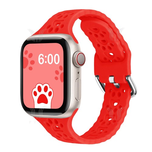 Correa de reloj delgada de silicona para mujer para Apple Watch Series 10 9 8 7 6 5 4 3 - Imagen 20 de 29