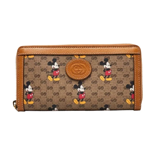 Limited : Portefeuille continental Disney x Gucci GG Supreme Mickey Mouse