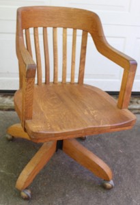 Karpen/Chittenden & Eastman Square Brand Oak Swivel Desk ...
