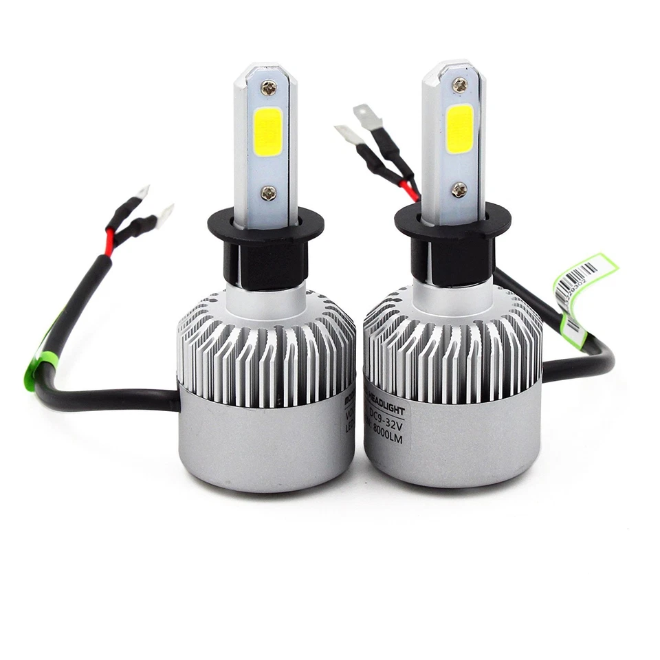 Alla Lighting 8000lm COB-LED Fog Light Driving Bulbs Cornering Lamps Xenon White - Image 4 of 4