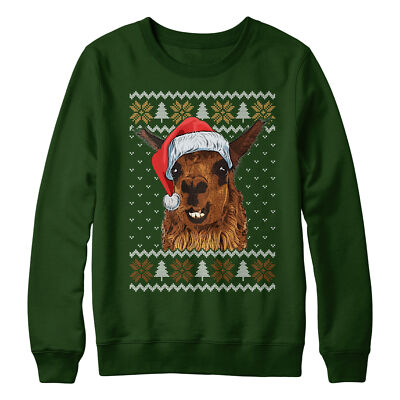 Weihnachten Alpaka Sweatshirt Bauernhof Tier Pullover Tag Kinder