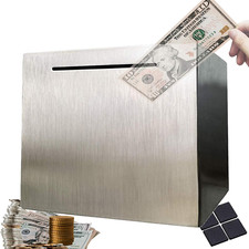 Hucha Caja Fuerte Para Dinero Caja De Ahorros Más Grande De Acero Inoxidable