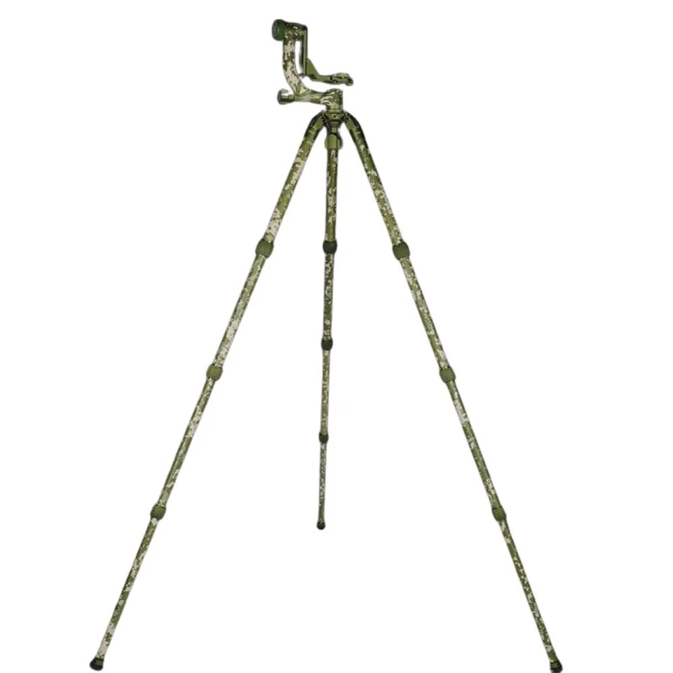 Open Sirui CT-3204 +CH-20 Carbon Fiber outdoor Camo Tripod w Gimbal Head Light - Image 2 of 4