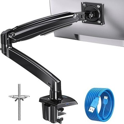 HUANUO Einzel Monitorarm Schreibtischhalterung für 13-35 Zoll Bildschirme, hält 4,4 26,4 Pfund,