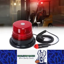 Magnetic Base Red LED Emergency Strobe Light Roof Flashing Beacon Warning Light