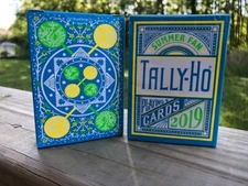 Tally Ho Summer Fan Back playing cards
