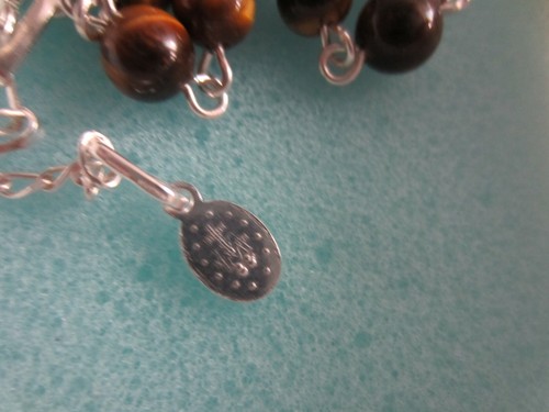 pulsera plata ojo de tigre Milagrosa.ENVÍO PENINSULAR - Imagen 5 de 6