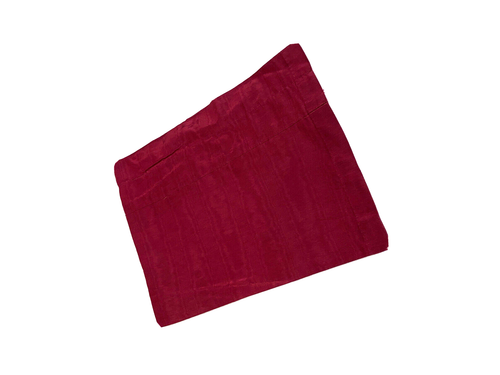 J.C. Penney Vintage 90s Grosgrain Valance Short Curtain Burgundy Red Rare Unique - Picture 4 of 7