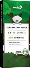150 Sheets Koala Sublimation Paper 3.5x9 Mug Cup for Sublimation Printer 100gsm