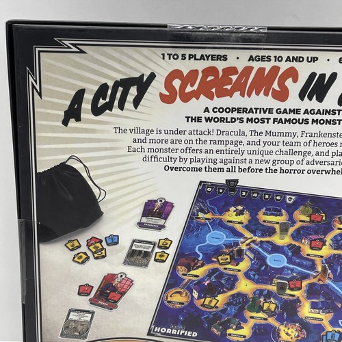 HORRIFIED Universal Studios Monsters Strategy Board Game Dracula Frankenstein - Picture 15 of 24