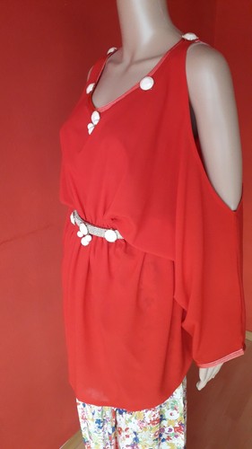 Damen Jabador 2 teilig KaftanTunika Haremhose off Shoulder langarm Kleid Caftan - Bild 7 von 7