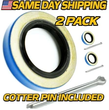 (2 Pk) Wheel Bearing Grease Seal Fits EZGO Golf Cart 12092G1, 25146G1, 19472G1