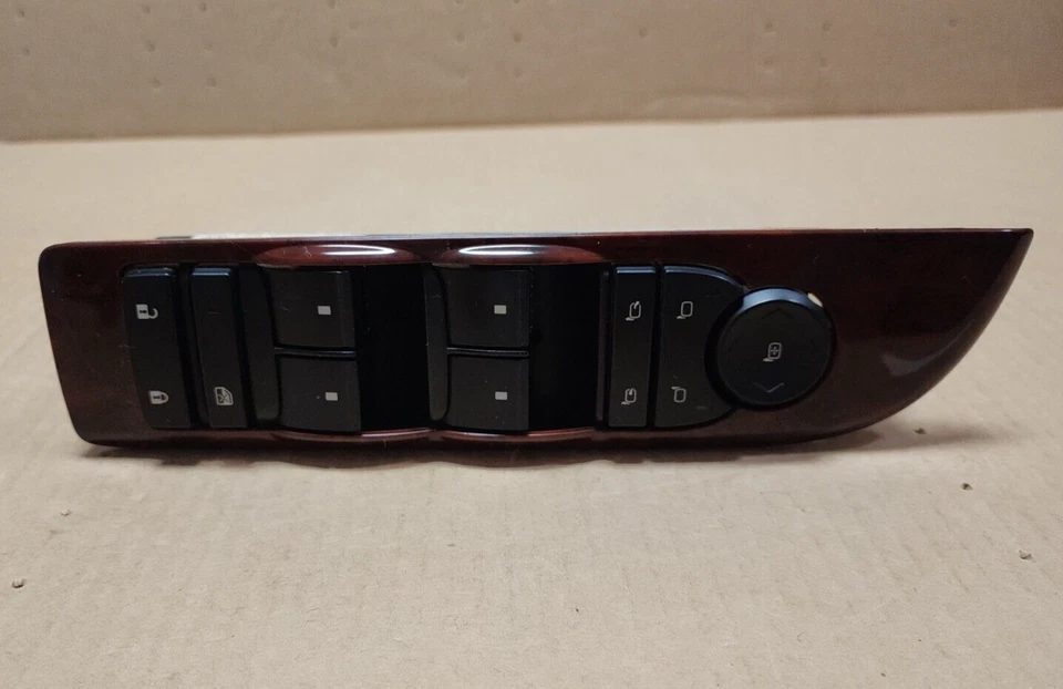 2007-2014 CADILLAC ESCALADE YUKON OEM LH DRIVER WINDOWS MASTER SWITCH 20835555AC - Image 2 of 4