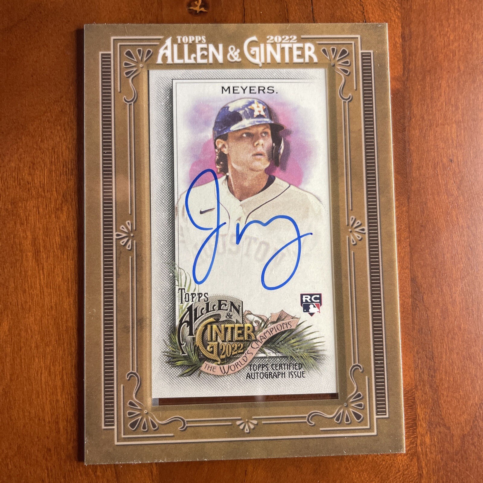 2022 Topps Allen & Ginter - Framed Mini Autographs #MA-JM Jake Meyers (AU, RC)