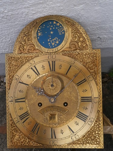 JOPH HOCKER READING 1750 LONGCASE GRANDFATHER CLOCK DIAL+movent 12x16+1/2 inch - Picture 10 of 16