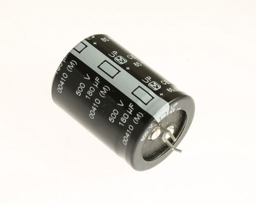4pcs 180uF 500V Radial Snap In Mount Electrolytic Capacitor 500 Volts 500VDC - Picture 1 of 1