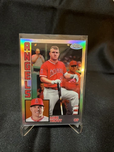 2019 Topps Chrome MIKE TROUT 1984 Retro Refractor 35th Angels #84TC-17