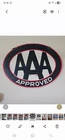 Vintage AAA Approved Double-sided Oval Advertising Porcelain Metal Sign