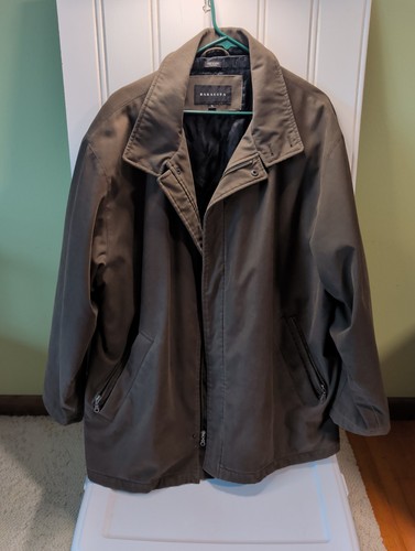 Baracuta, Giacca foderata trapuntata Baracuta vintage uomo XL verde oliva full zip field coat