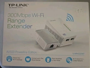 TP-LINK TL-WPA4220KIT 300Mbps AV500 WiFi Powerline Extender Starter Kit