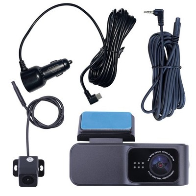 2.4G Wifi4 1.97'' IPS screen Universal Driving Recorder + sensor w/ 64G TF card