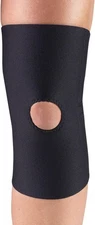 Champion/OTC Knee Support, Open Patella, Neoprene, Black, (Medium 14-15.25")