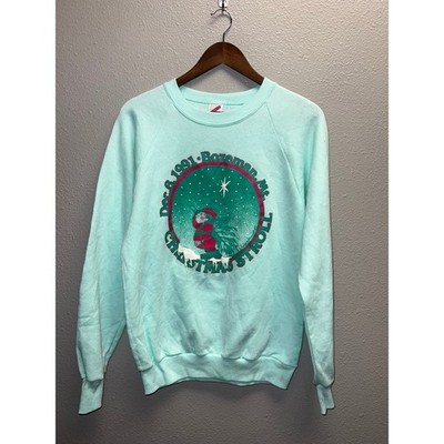 Vintage Christmas Stroll Sweatshirt Crewneck Bozeman Montana 1991 90s Medium
