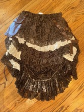 Spirit Halloween Steampunk Skirt Ruffled Layered Size Adult S/M