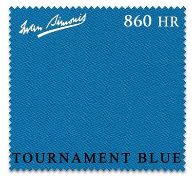 Iwan Simonis 860HR Pool Table Cloth (Tournament Blue, 7 ft)