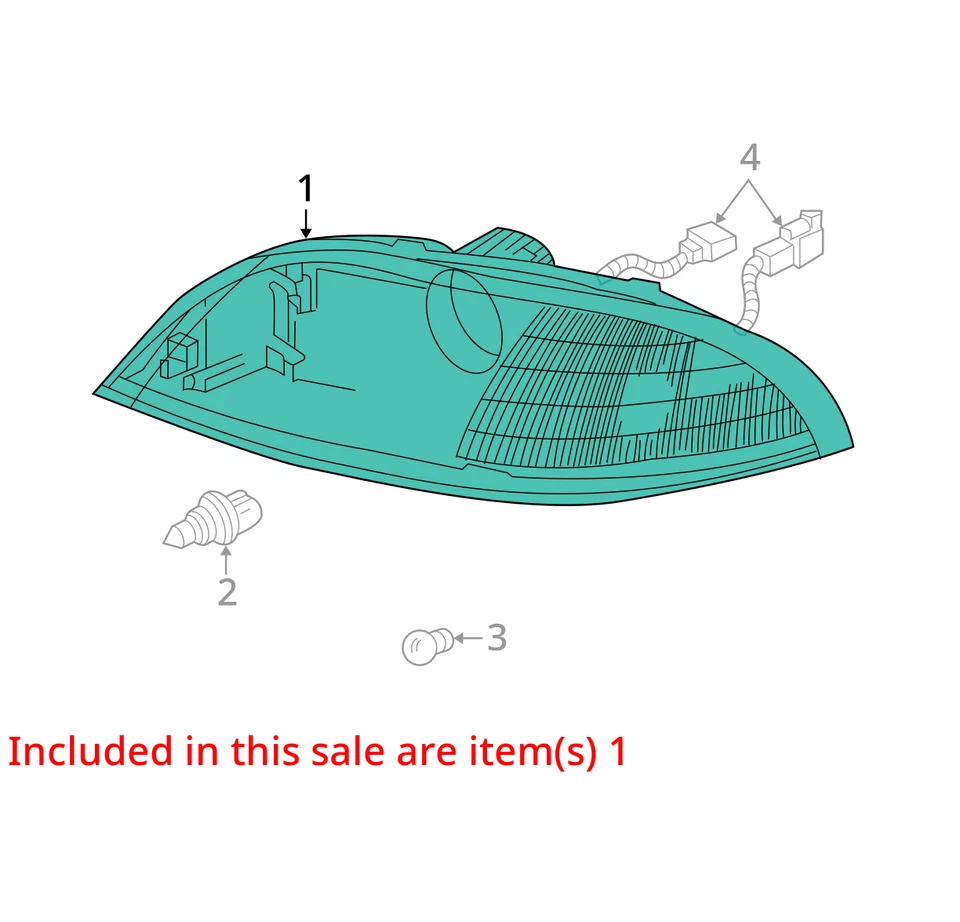 Ford Freestar 2004-2007 pasajero derecho OEM luz principal faro lámpara DJNEN Foto 2 de 3