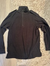⭐ORIGINAL EX POLICE CID SCHWARZES MICROFLEESE SHIRT GRÖSSE MEDIUM/REG EM5⭐