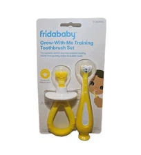 FridaBaby Toothbrush Grow With Me Training Toothbrush Set 6mo+ New Sealed PACK 