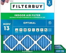 Filterbuy 23x23x1 MERV 13 Air Filter Replacement HVAC Furnace