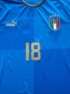 PUMA イタリア代表 ユニフォーム BARELLA 18 2022 Italy Home Jersey #18 Barella XL Puma Soccer Football