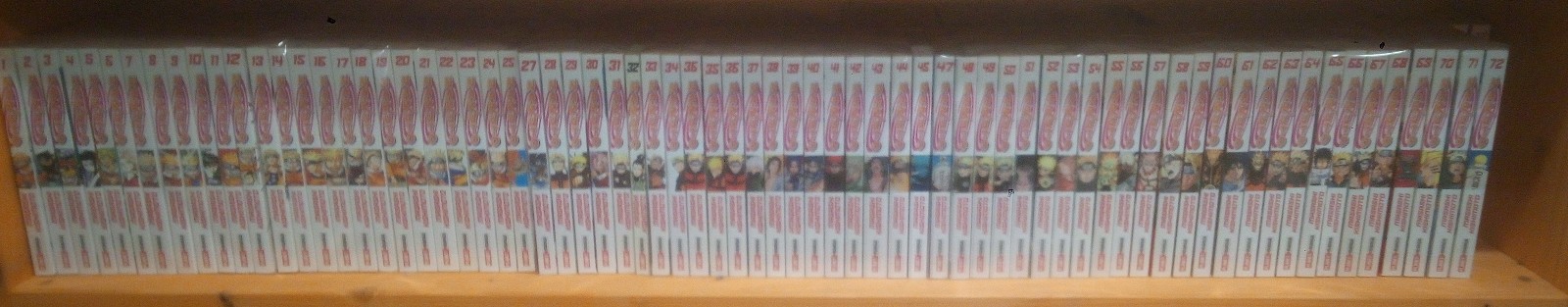 NARUTO COMPLETE SERIES 1/72 MANGA RED SERIES WITH NUMBER 32 BLACK NEW ITALIAN