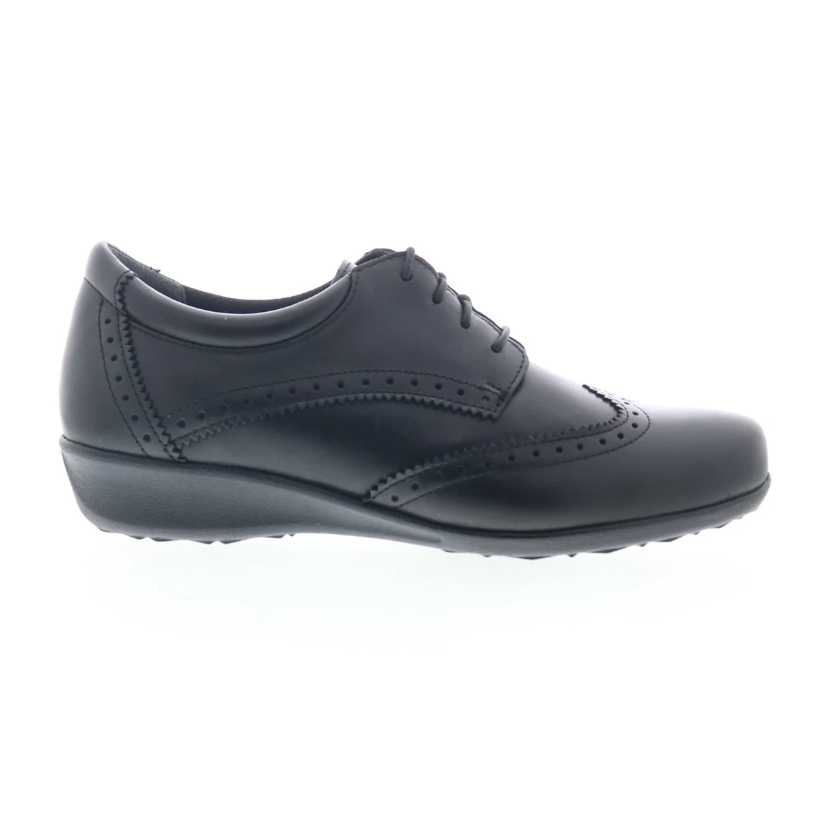 Drew Womens 10 AA Narrow Orthopedic Black Leather Whipstitch Oxford Shoes Vibram Drew Shoes Savannah 17100 Women main image 2