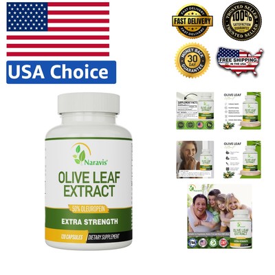 GMP Certified Olive Leaf Capsules with 50% Oleuropein   Third Party Tested